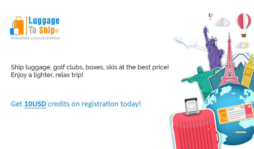 Worldwide luggage shipping outlet